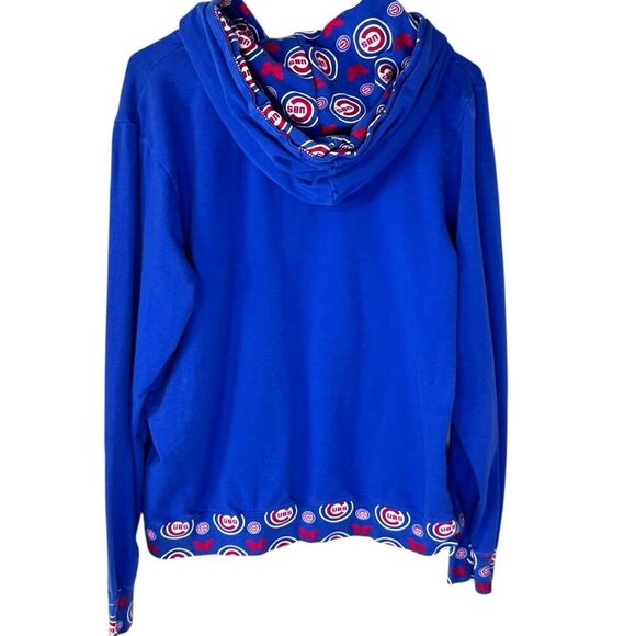 Chicago Cubs Baseball Bling‎ & Butterfly Accent G-3 Blue Hoodie Size XL - Picture 2 of 11